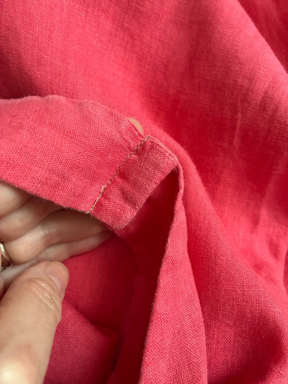 LUNGO L’ARNO Linen Jumpsuit Coral - Picture 7 of 7